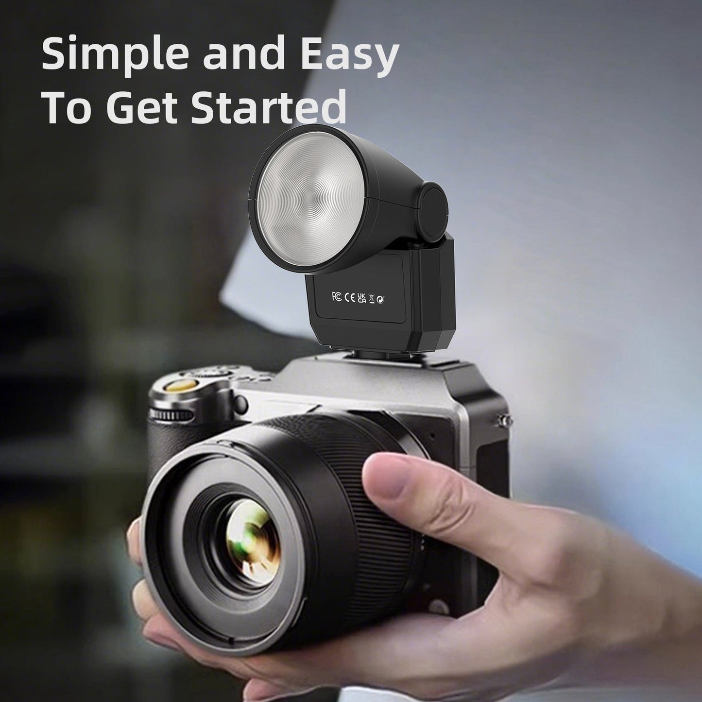 F02 Mini Flash Light Micro Slitta per Fotocamera Singola Luce di Riempimento Portatile per Fotografia