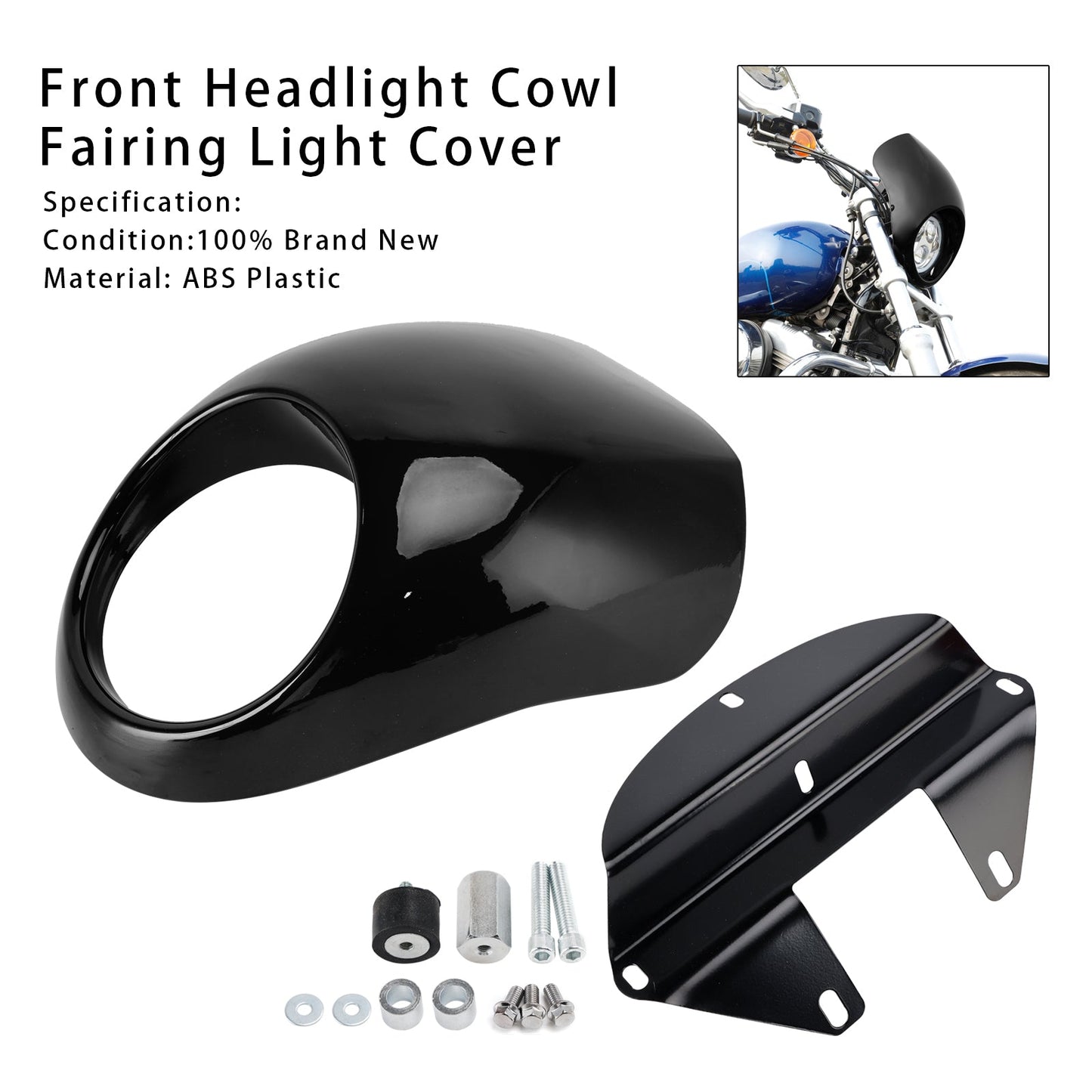 Copertura faro anteriore Sportster Dyna XL 883 1200 FX dal 1973 in poi