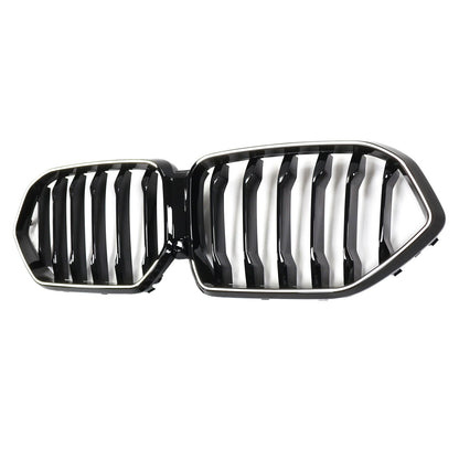 Griglia paraurti anteriore nera BMW X6 G06 M50i 2020-2022 con foro per telecamera