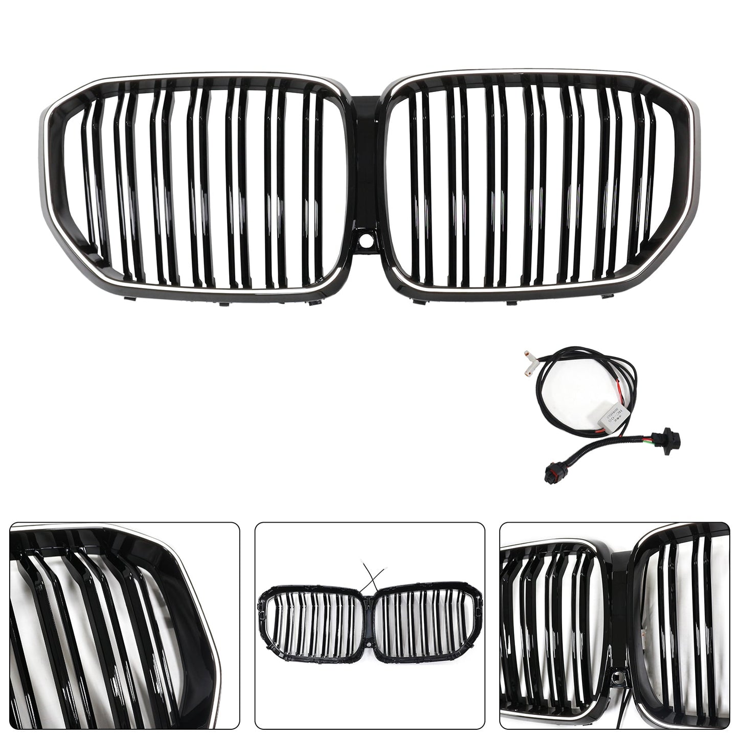 Griglia anteriore a doppio rene nera BMW X5 G05 M-Performance 2019-2022 51137454887