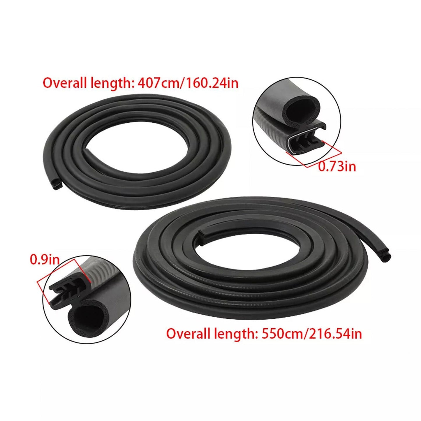 Kit guarnizioni per portiera anteriore sinistra e destra Cadillac Escalade 1999-2000 2x 1AWSK00228 AM-35015073