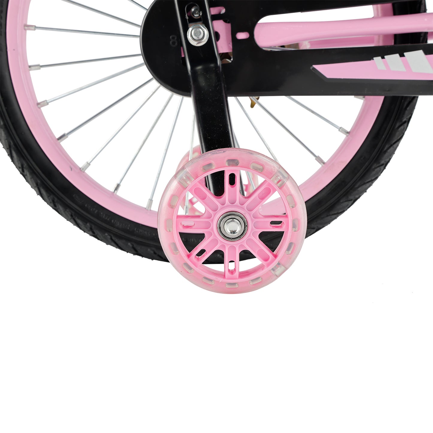 16 pollici di bici da bici per bambini sedile regolabile in bicicletta con ruote ausiliarie