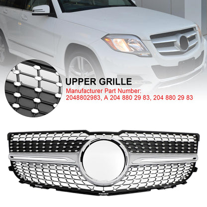 Per Mercedes Benz Classe GLK X204 2013-2015 Griglia per paraurti anteriore Diamond