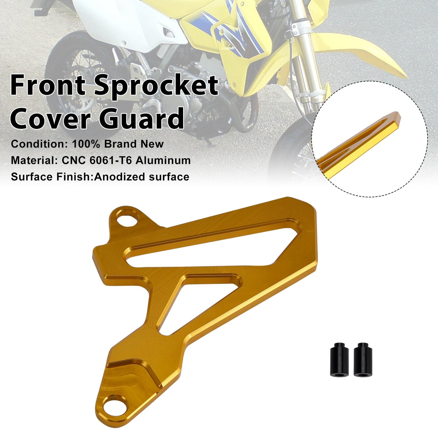 Protezione coperchio pignone anteriore per Suzuki DR-Z400SM 2000-2024 DRZ400/S/E