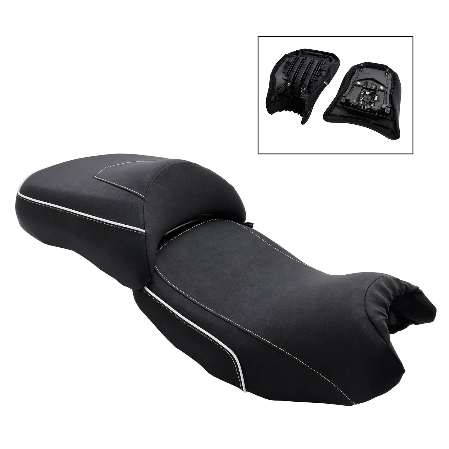 Sostituisci il sedile anteriore posteriore del conducente e del passeggero, nero, per BMW R1200GS 14-18 R1250GS