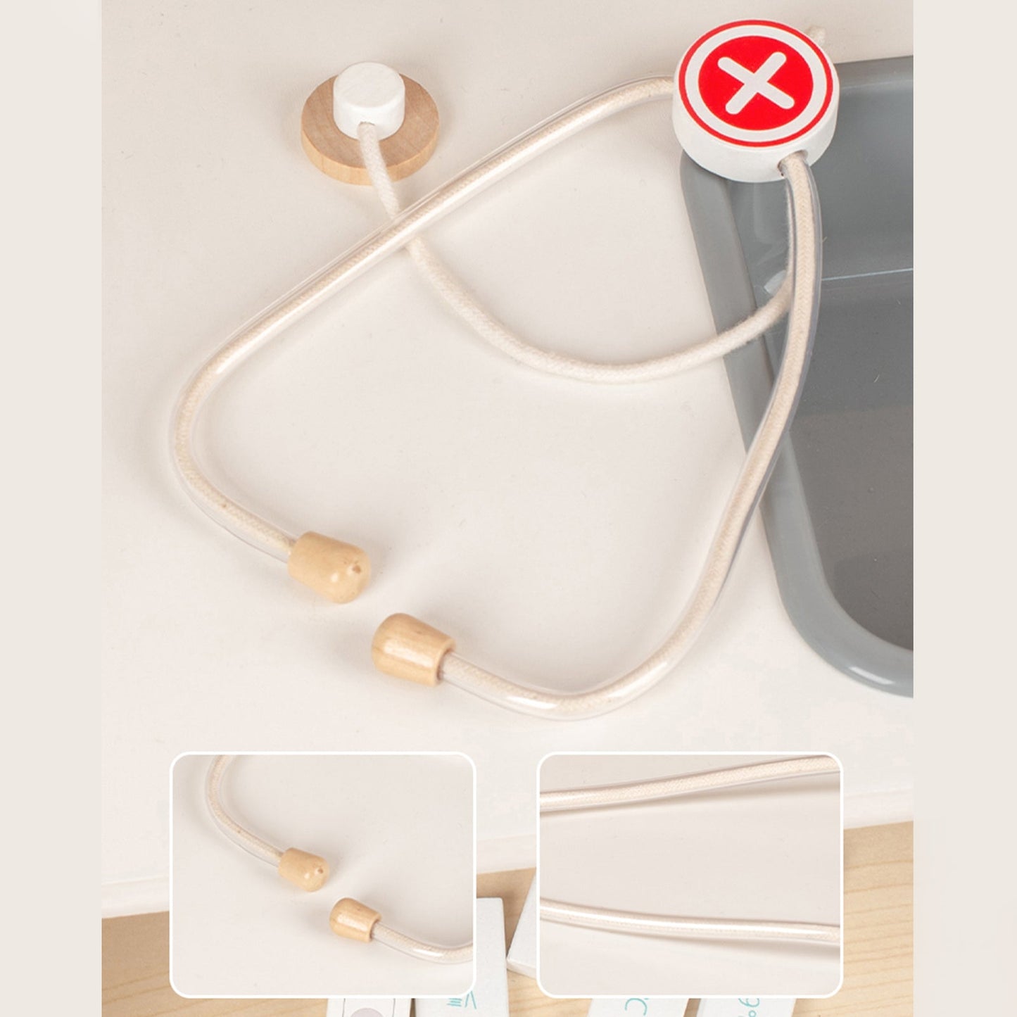 Simulazione di clinica medica per bambini con 22 accessori, set di giocattoli per bambini dai 3 anni in su
