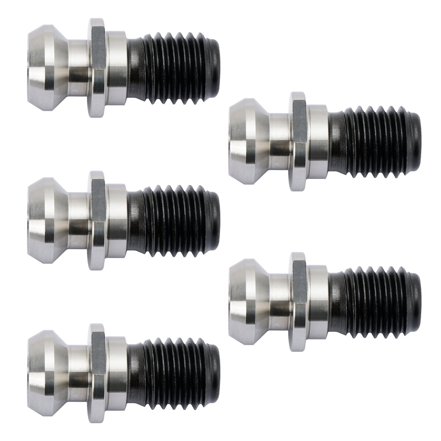 5Pz CAT40 45° 0,740" Manopola di ritenzione del perno del liquido refrigerante per Mazak Fadal Argento