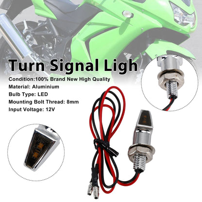 Indicatore di direzione a LED da 12 V, 8 mm, universale per moto Yamaha