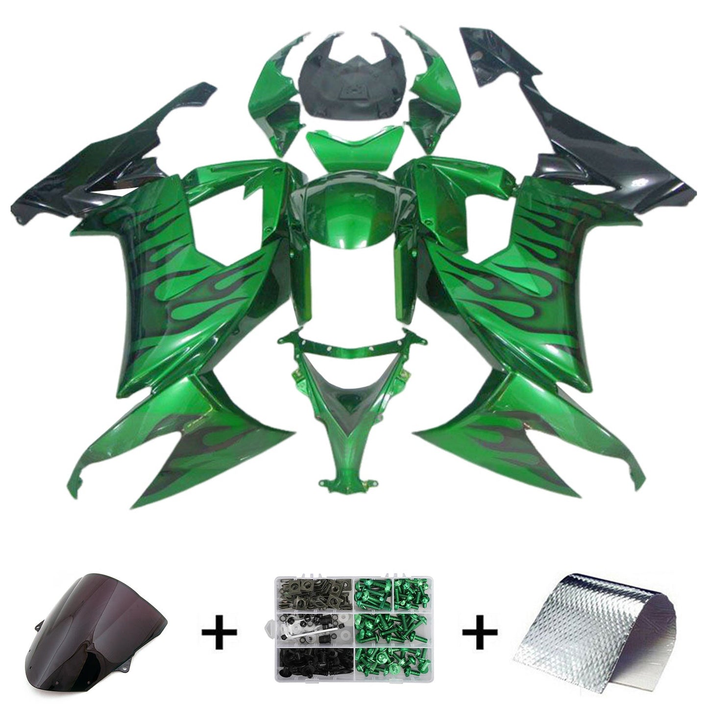 Kit carenatura iniezione Kawasaki ZX10R 2008-2010 Carrozzeria plastica ABS