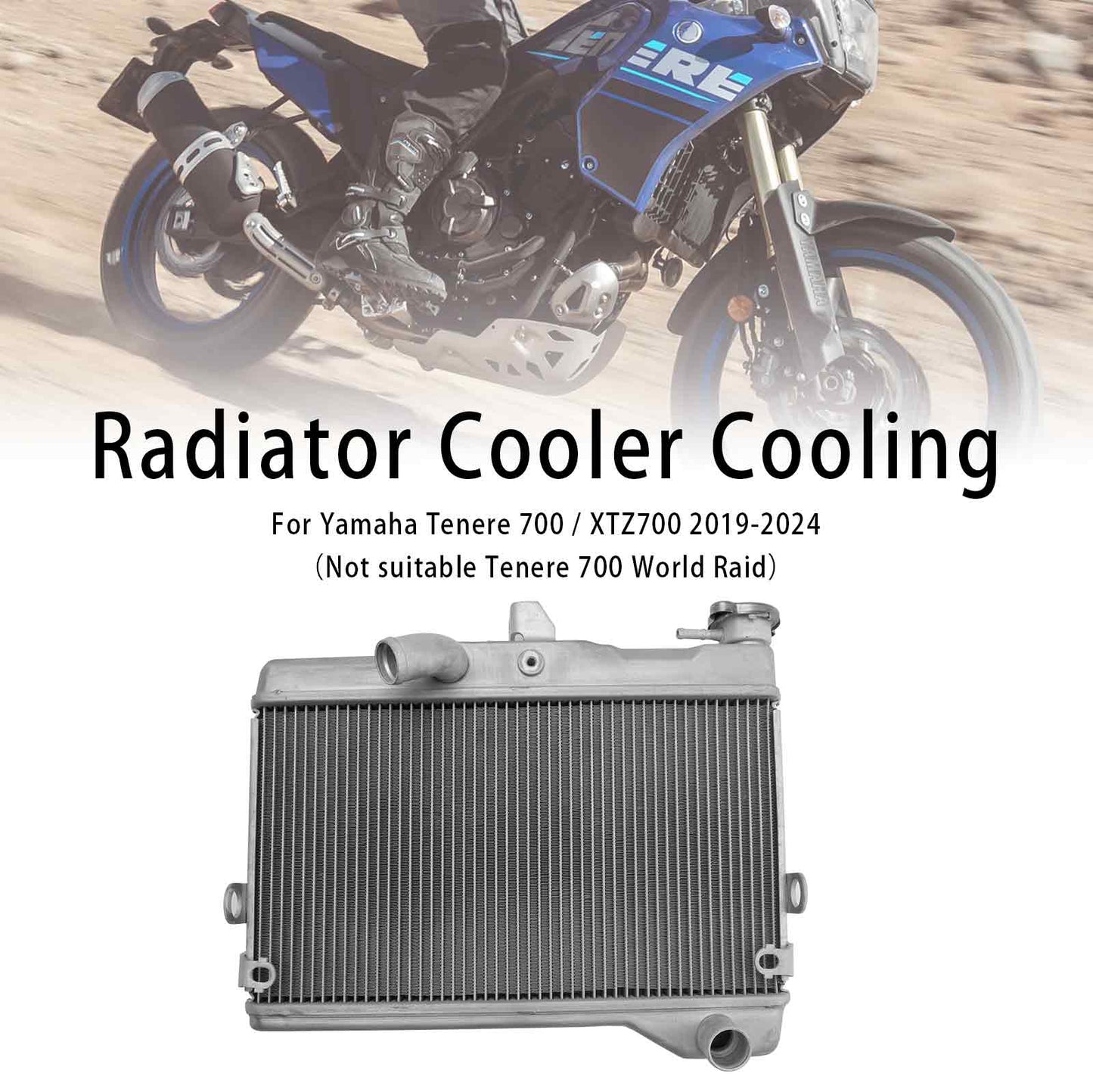 Radiatore di raffreddamento del motore Yamaha Tenere 700 XTZ700 2019-2024