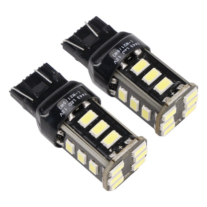 2X per HELLA LED Retrofit 7443W Wedge T5 12V 3W W21/5W 6000K