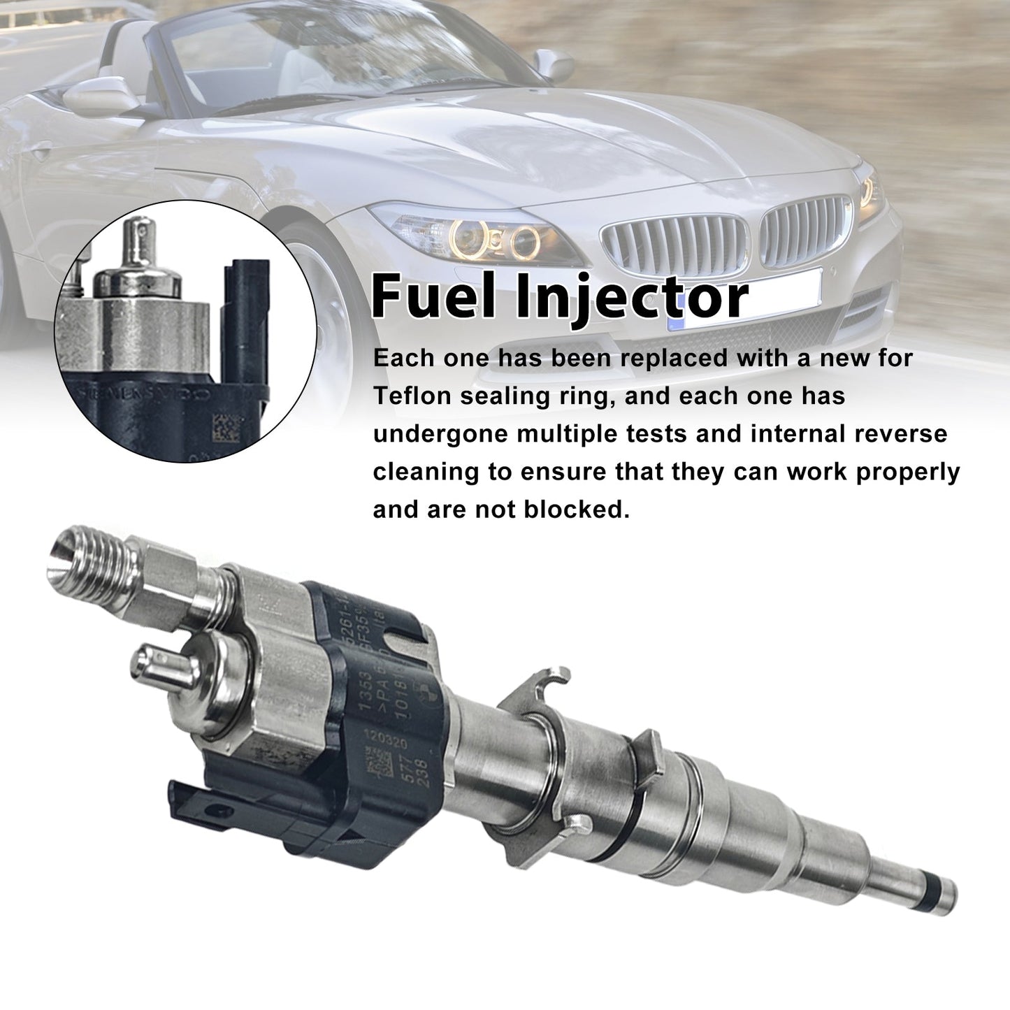 Iniettore di carburante BMW Serie 6 650i Coupé 2010-2012 13537585261-12 135375651