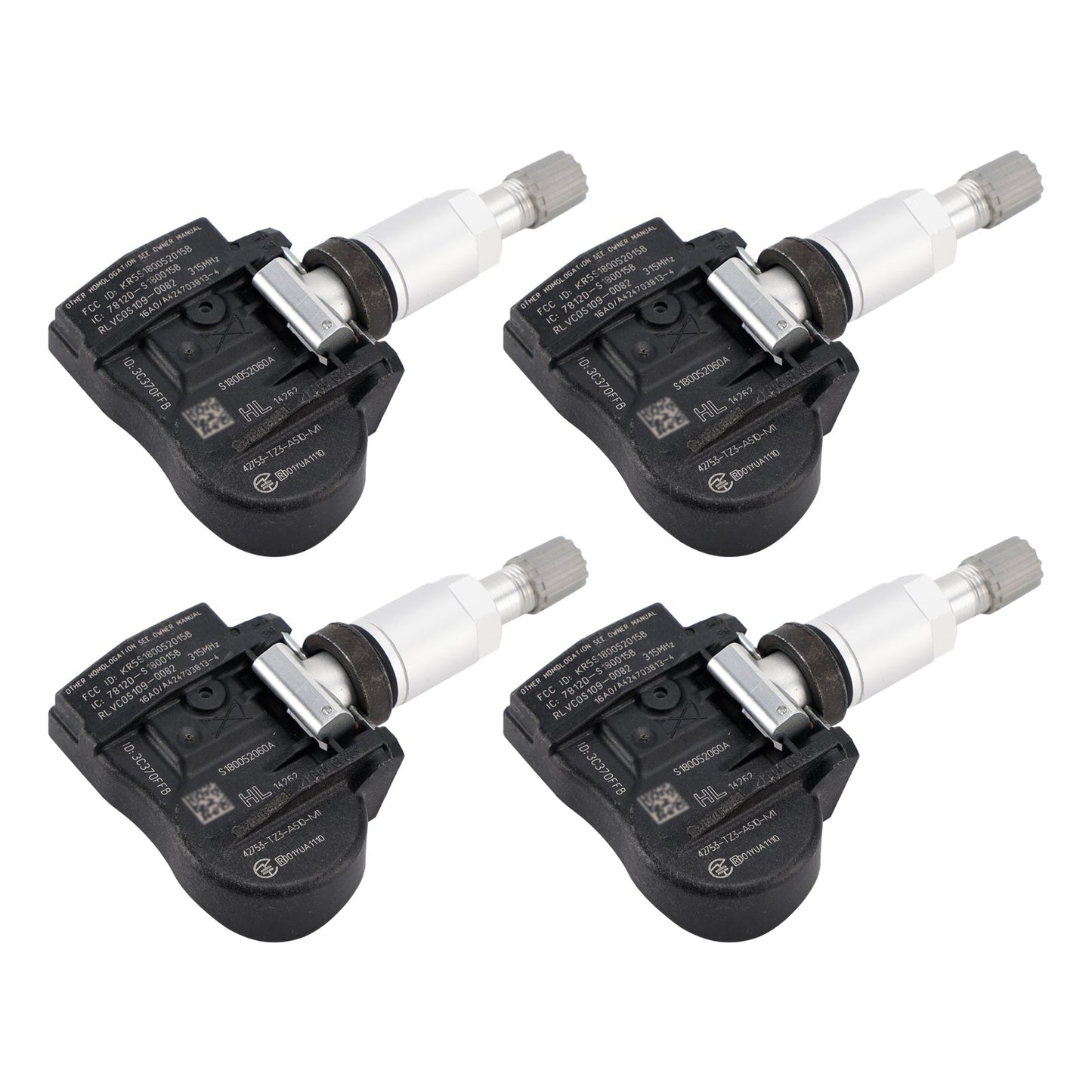 Sensore di pressione pneumatici TPMS 4X per Acura MDX RDX TLX ILX 42753TZ3A51