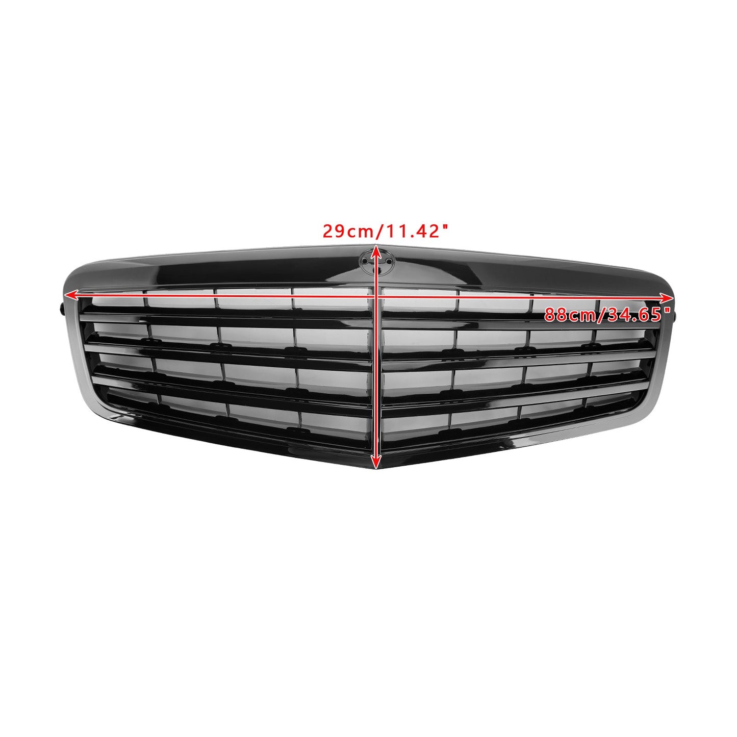Griglia anteriore nera Mercedes-Benz Classe E W212 E350 E550 2010-2013