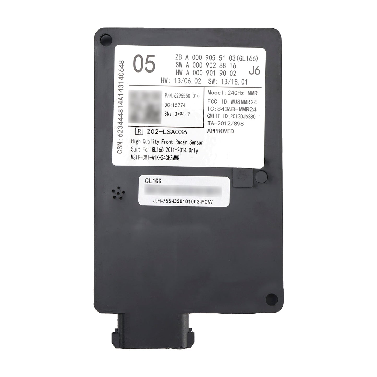 Unità di controllo del sensore radar anteriore Mercedes GL166 2011-2014 A0009055103 A0009028816 A0009009102