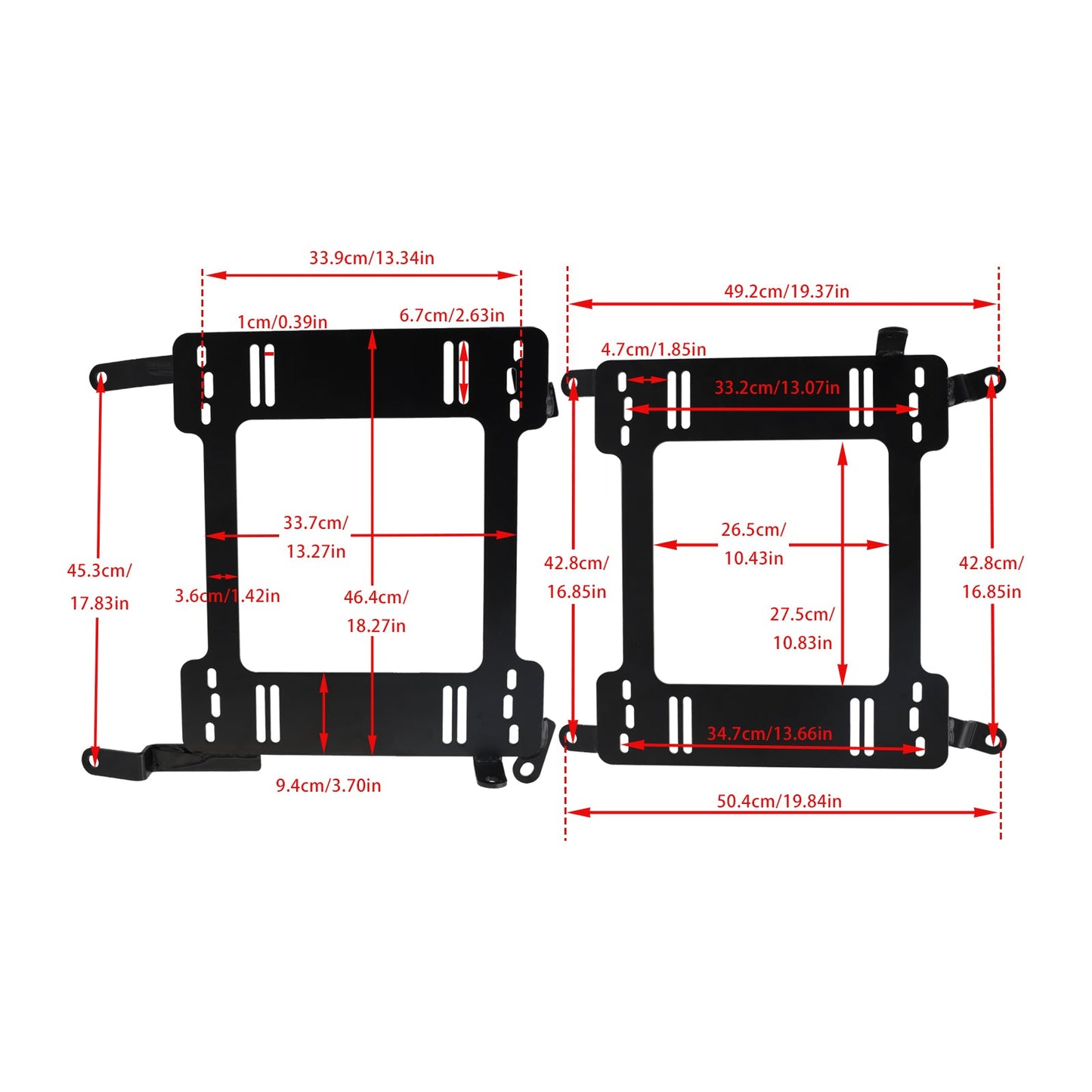 Adattatore per staffa per sedile a binario a basso profilo Infiniti G35 2X 2003-2006