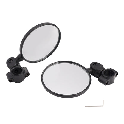Specchietti retrovisori neri regolabili e pieghevoli per manubrio Enduro da 22-24 mm
