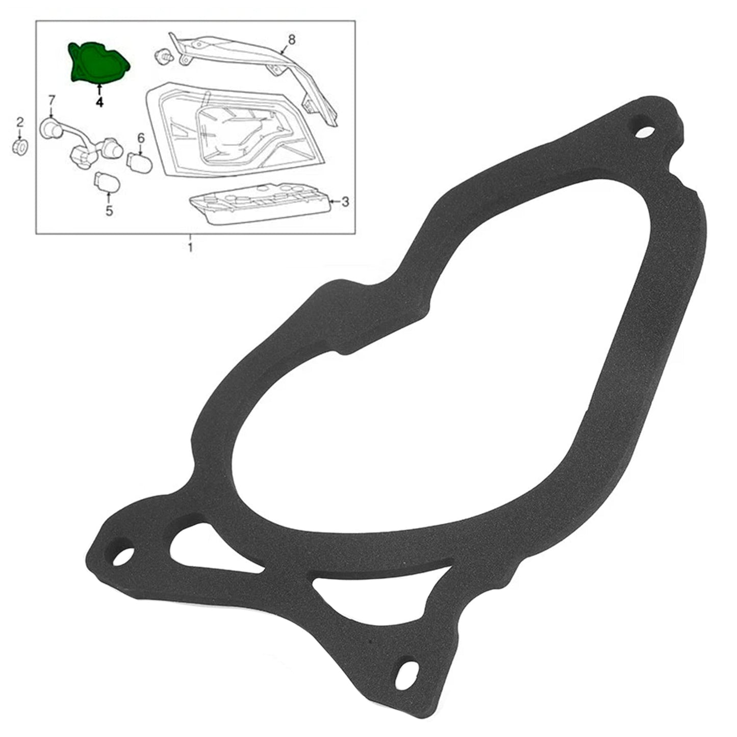 Guarnizione fanale posteriore e luce di stop lato passeggero 84527174 per Chevrolet Impala 14-20