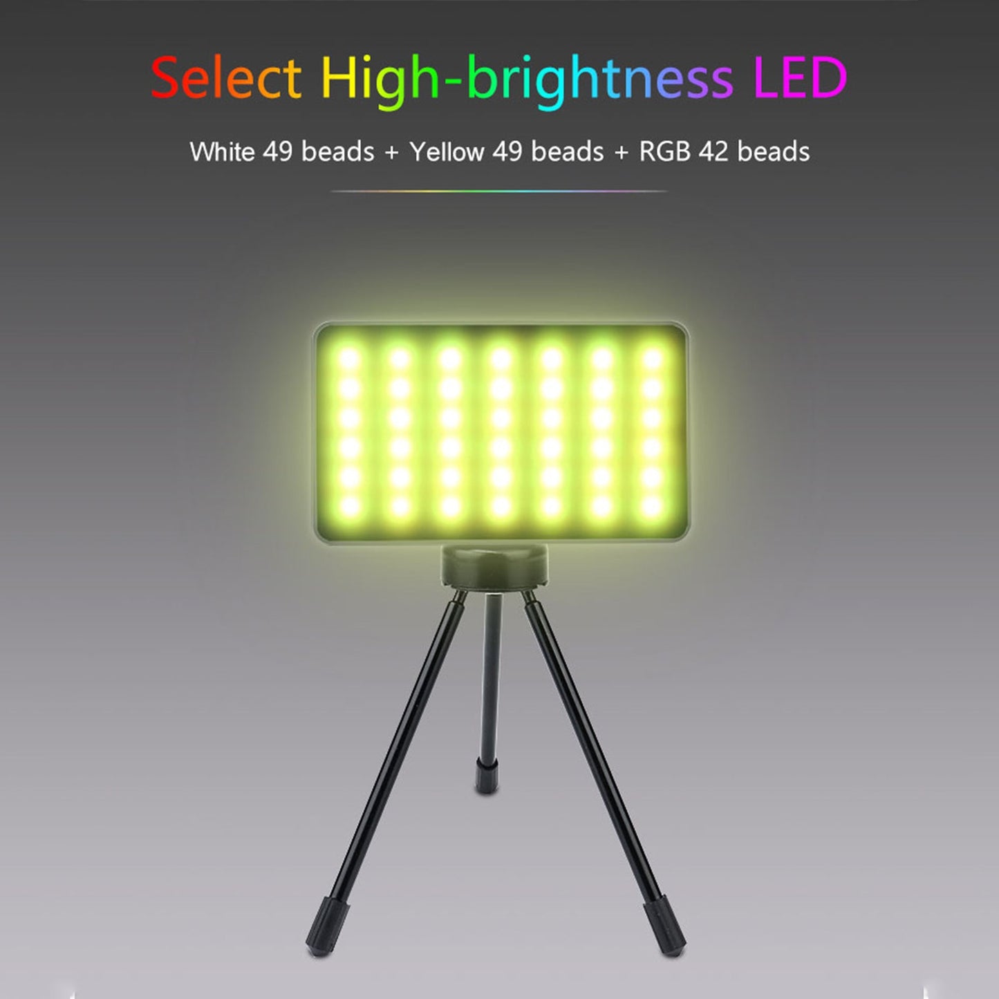 W140 RGB LED Video Light Fill Light Videocamera Cellulare Bellezza dal vivo Esterni