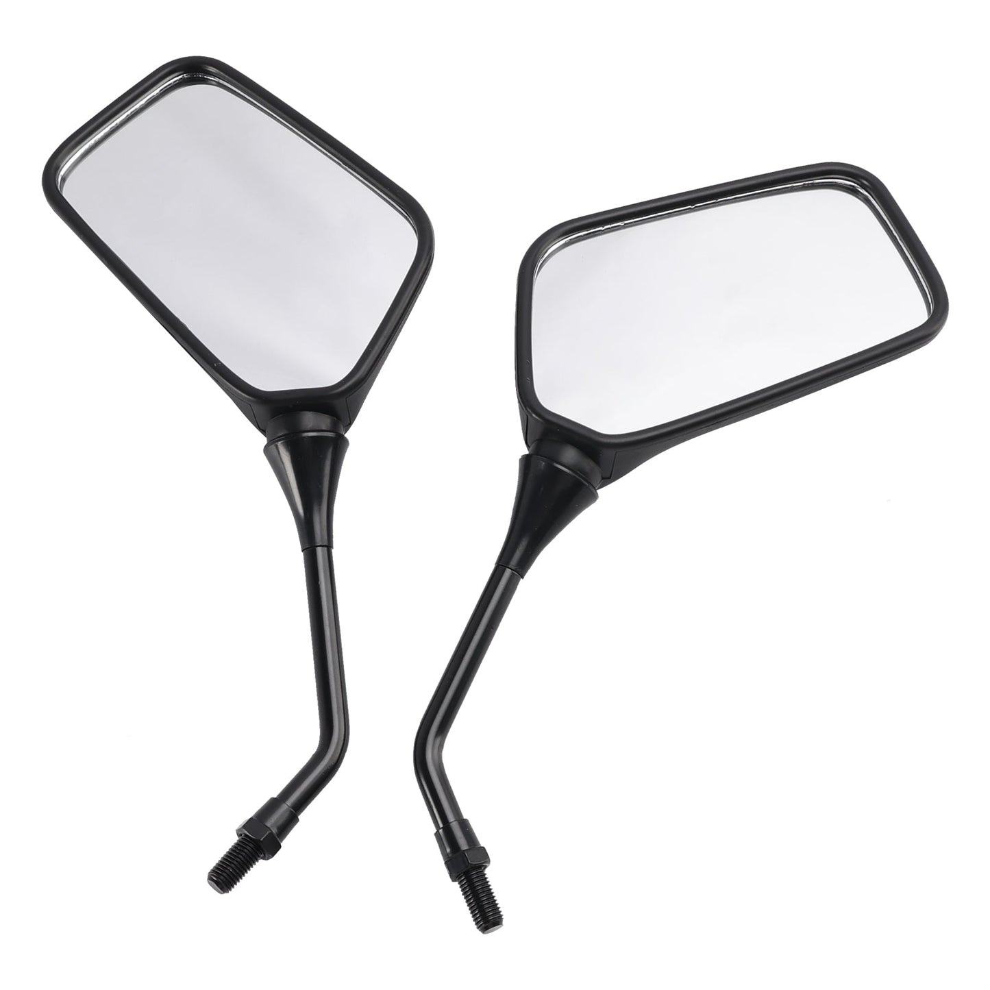 Coppia di specchietti retrovisori neri M10 per Kawasaki KLR250 KLR600 KLR650