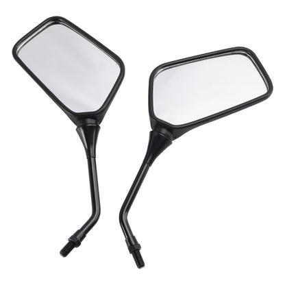 Coppia di specchietti retrovisori neri M10 per Kawasaki KLR250 KLR600 KLR650
