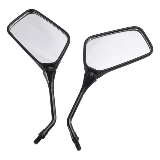 Coppia di specchietti retrovisori neri M10 per Kawasaki KLR250 KLR600 KLR650