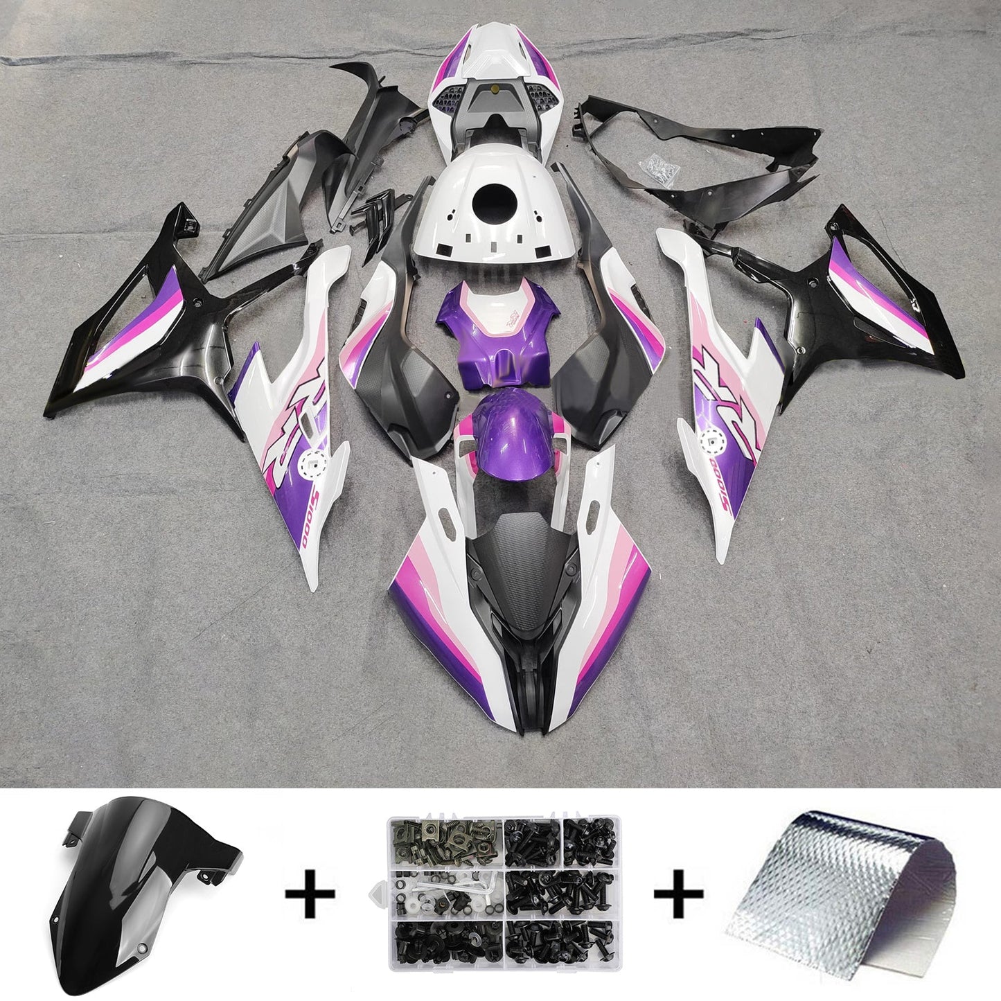 Kit carenatura iniezione BMW M1000RR S1000RR 2019-2022 Carrozzeria in plastica ABS