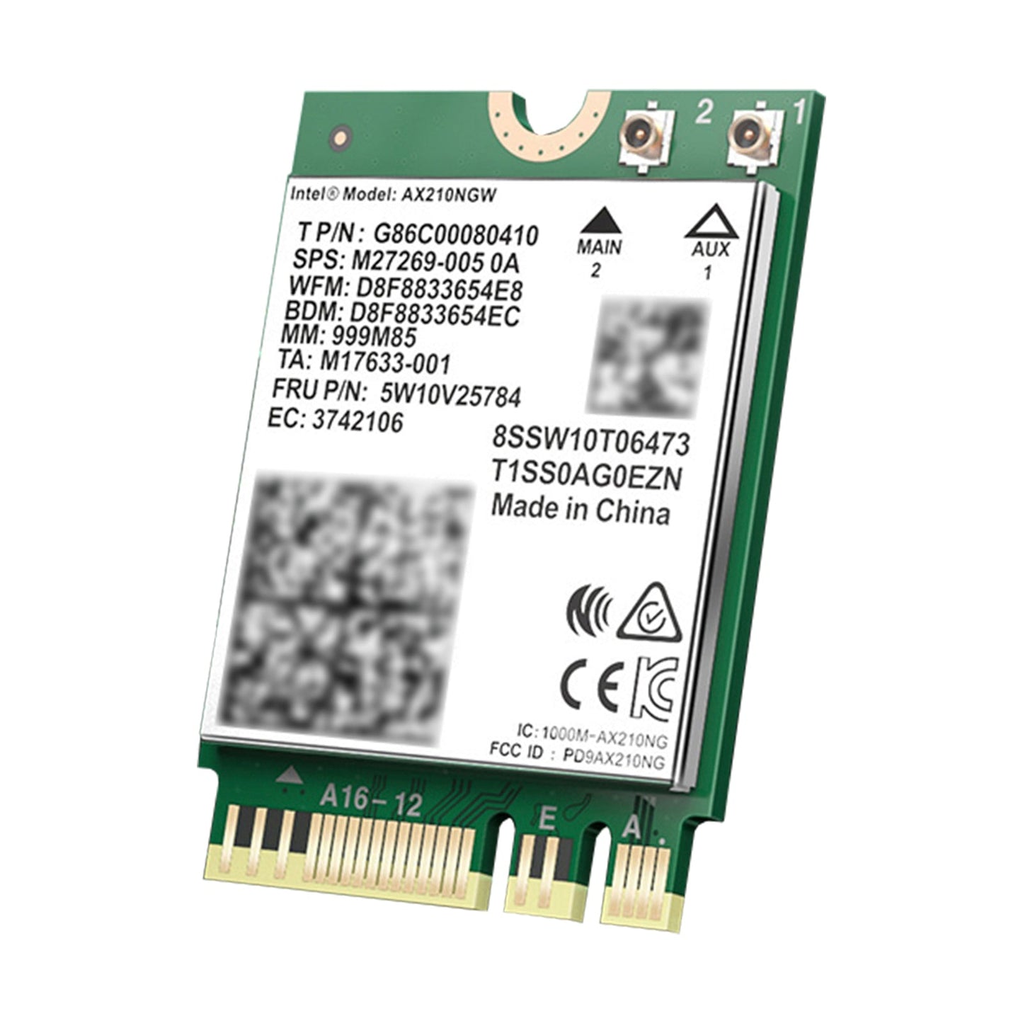Modulo AX210 Bluetooth 5374Mbps Scheda di rete Gigabit ad alta velocità Supporta WIFI6