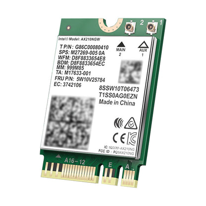 Modulo AX210 Bluetooth 5374Mbps Scheda di rete Gigabit ad alta velocità Supporta WIFI6
