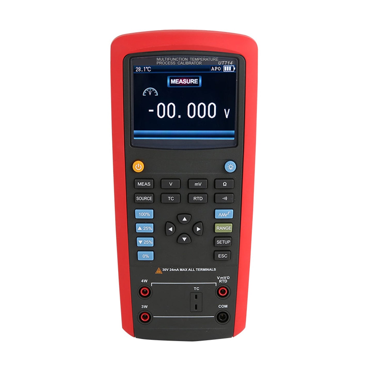 UT714 Tester multifunzione Calibratore di processo per temperatura Termocoppia