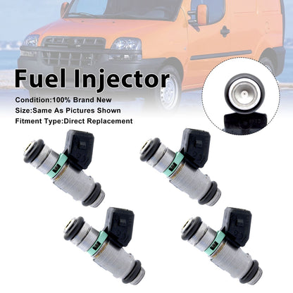 4 pezzi iniettore di carburante per Fiat Doblo 2001-2010 Seicento 1999-2010 iwp116