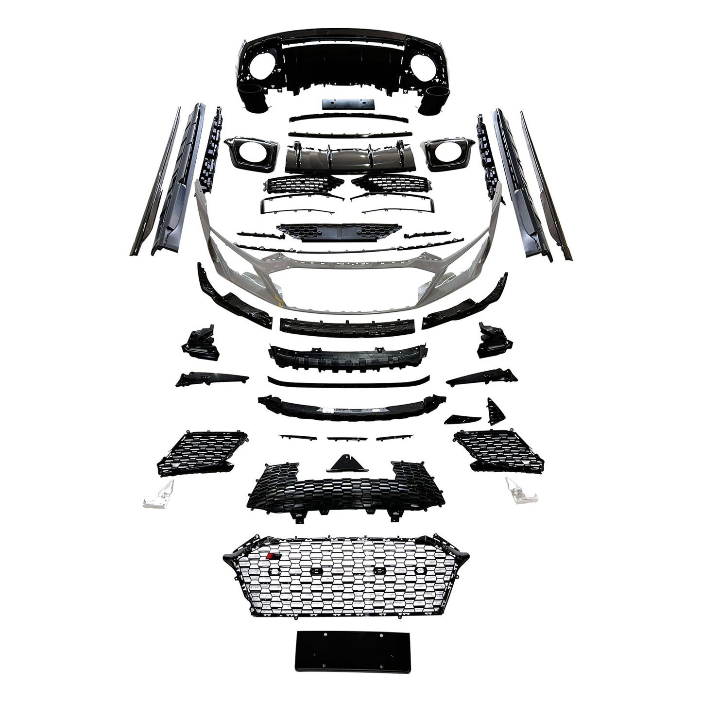 Kit carrozzeria paraurti in fibra di carbonio per Audi R8 4S 2016-2020, compatibile con modelli dal 2021 al 2024.