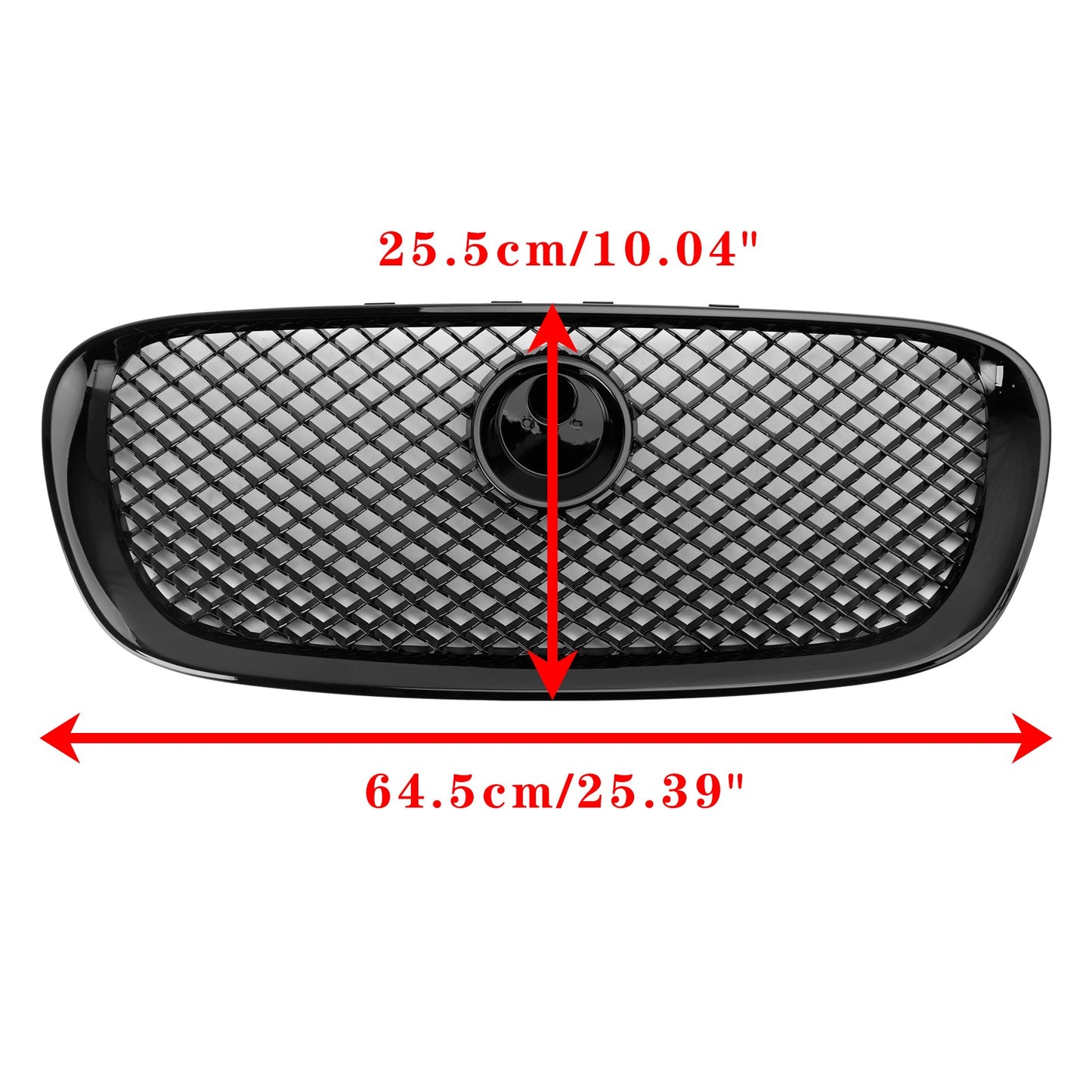 Per Jaguar XF XF-R Style 2008-201 Griglia paraurti anteriore 1 nero lucido