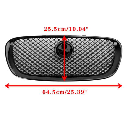 Per Jaguar XF XF-R Style 2008-201 Griglia paraurti anteriore 1 nero lucido