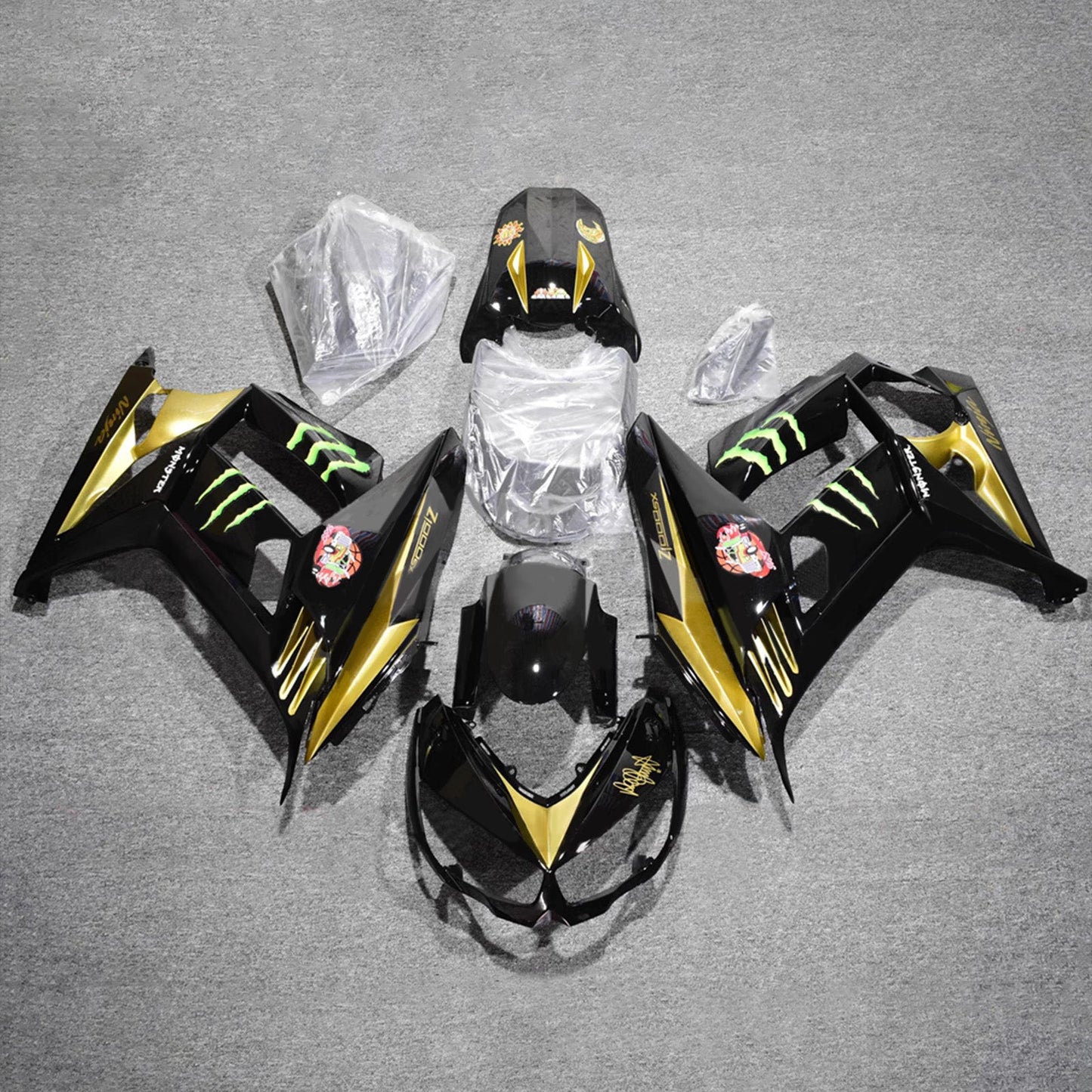 Kit carenatura iniezione in plastica ABS adatto per Kawasaki Z1000SX 2010-2015