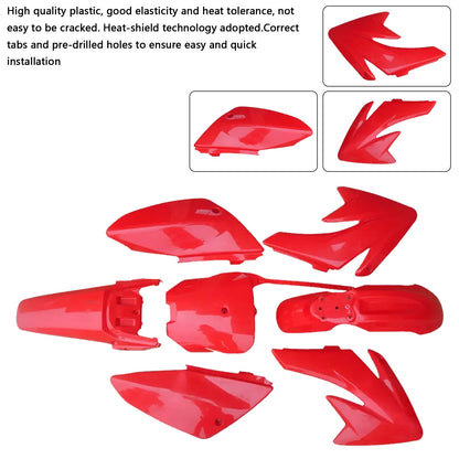 Kit di plastica per carrozzeria e parafango per HONDA CRF70 DIRT BIKE