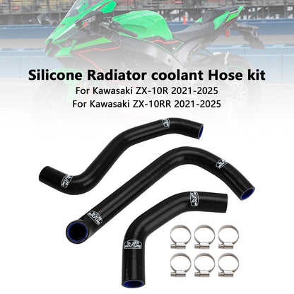 Tubo flessibile del liquido di raffreddamento del radiatore in silicone Kawasaki ZX10R ZX-10RR 2021-2025