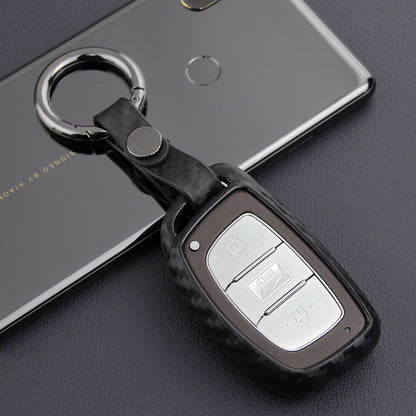 Custodia in similpelle e silicone per chiave auto con fibbia per Hyundai