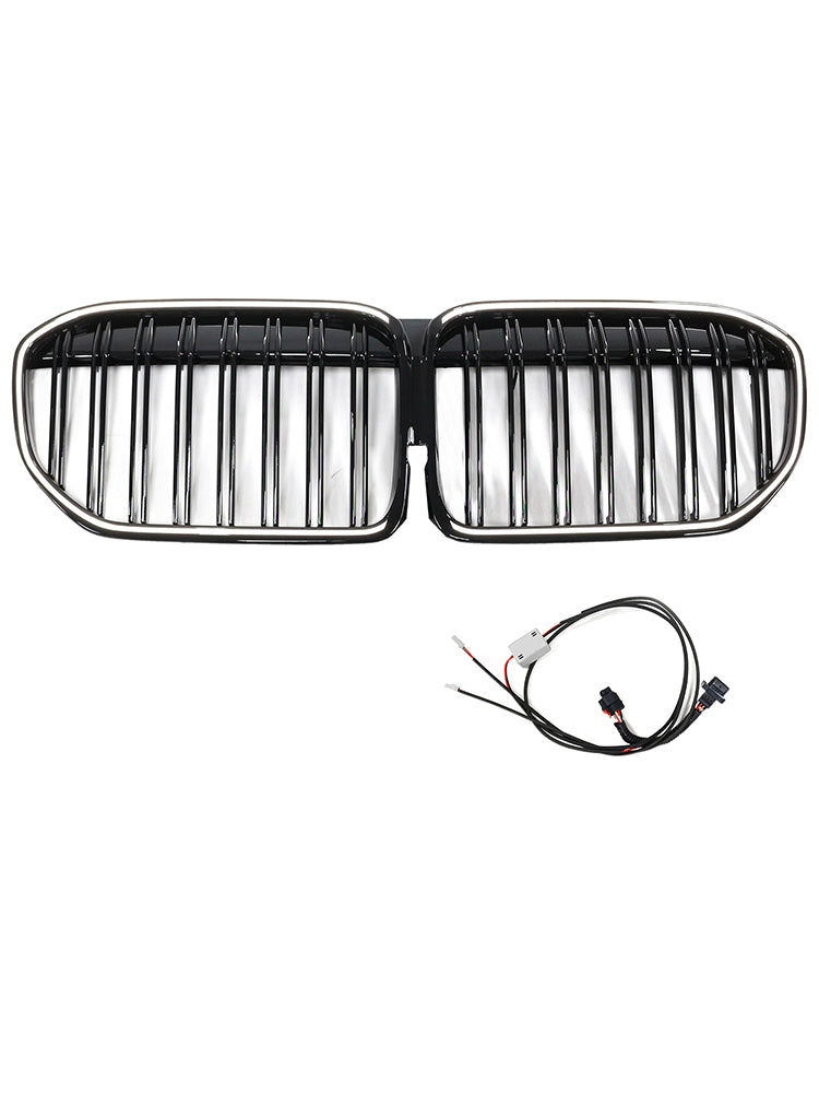 Griglia anteriore nera lucida a doppia stecca per BMW Serie 7 G11 G12 2019-2022