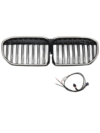 Griglia anteriore nera lucida a doppia stecca per BMW Serie 7 G11 G12 2019-2022