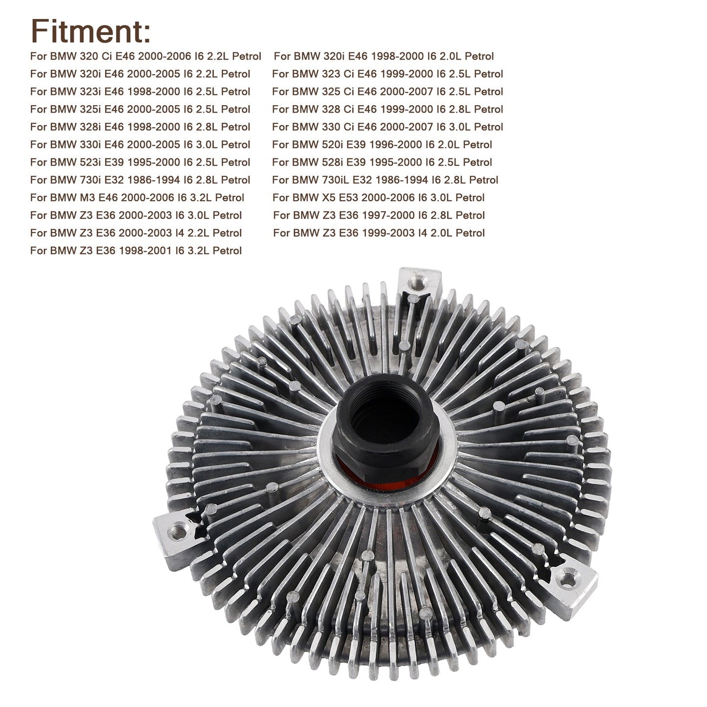 Frizione ventola di raffreddamento radiatore benzina BMW 325i E46 I6 2.5L 2000-2005 11521719269 11521719046