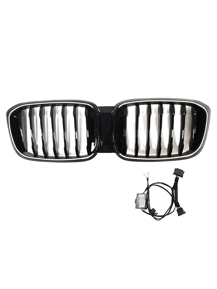 Griglia anteriore a maglie renali nera lucida pre-facelift BMW X3 X3M G01 G08 2018-2021 51138469959 51138469960