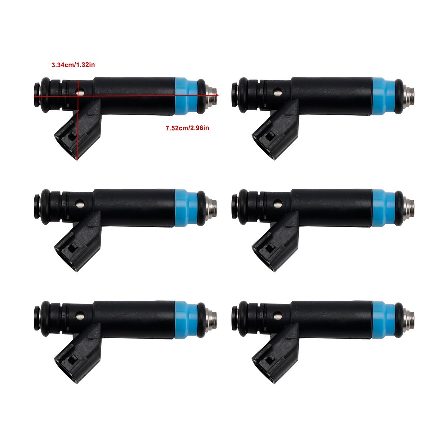 6 pezzi iniettori carburante per Jeep 4.0L I6 1999-2004 Dodge RAM 04854181 0280155784