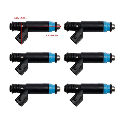 6 pezzi iniettori carburante per Jeep 4.0L I6 1999-2004 Dodge RAM 04854181 0280155784