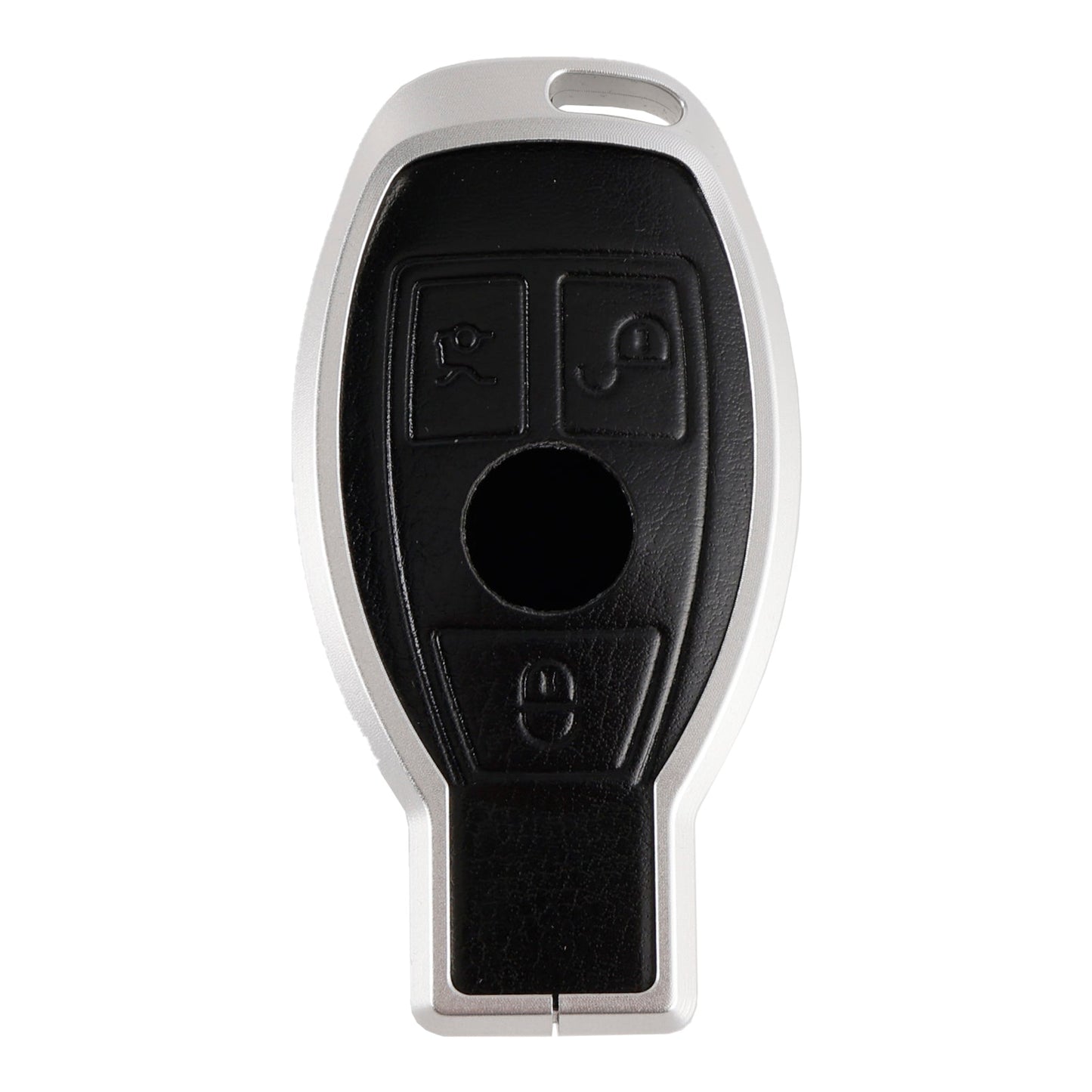 Custodia protettiva in pelle, lega di alluminio e TPU per chiave auto Benz GLC GLK CLS, colore nero