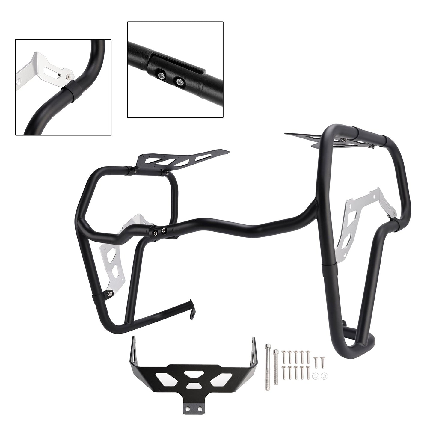 2024-2026 Adatto Nero Per BMW R1300GS Paraurti Paramotore Inferiore Telaio in Acciaio Adv