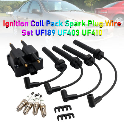 Set di cavi per candele e bobina di accensione UF189 UF403 UF410 per Chrysler 1997-2002