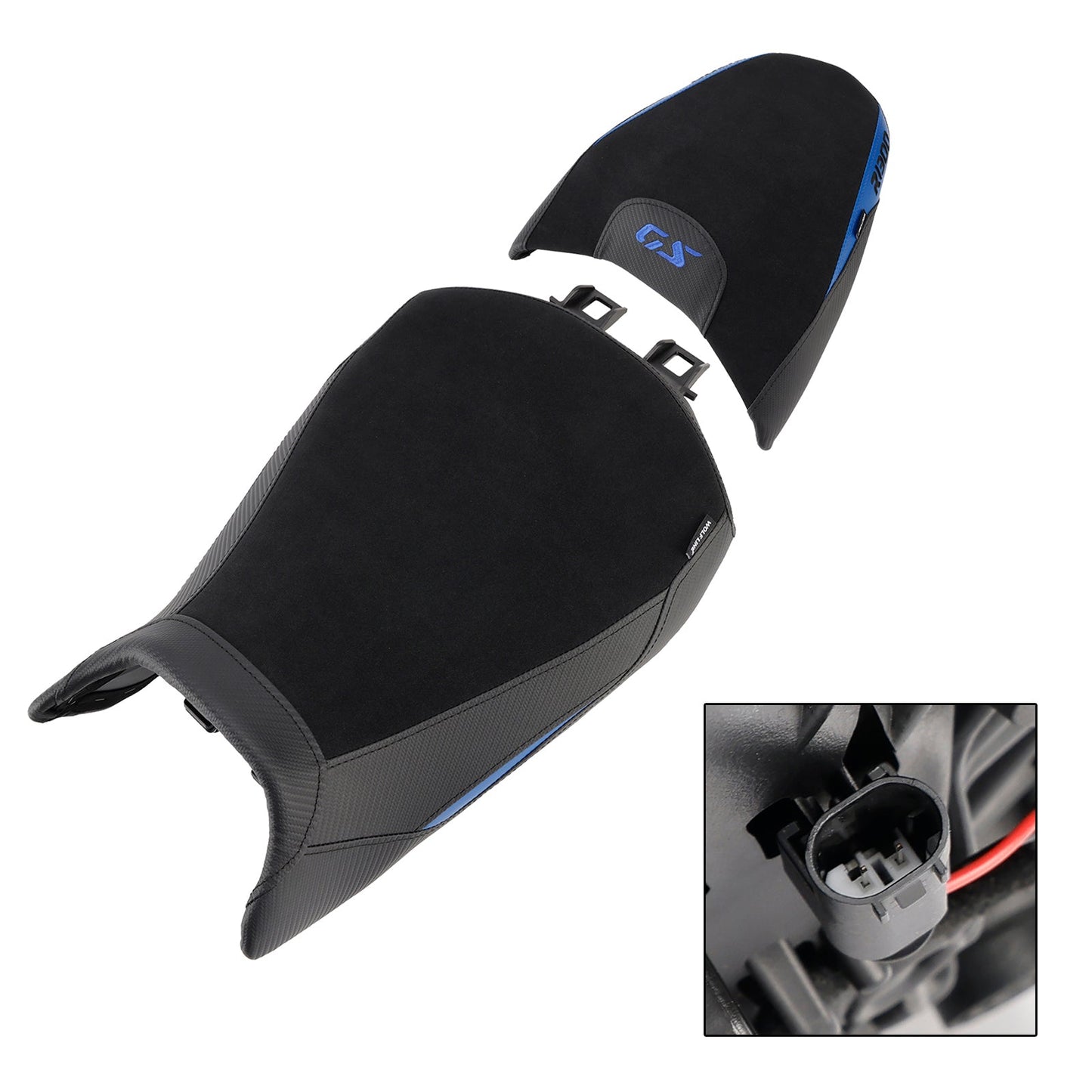 Kit cuscini passeggero Raider anteriori e posteriori blu per BMW R1300GS 2024-2025.