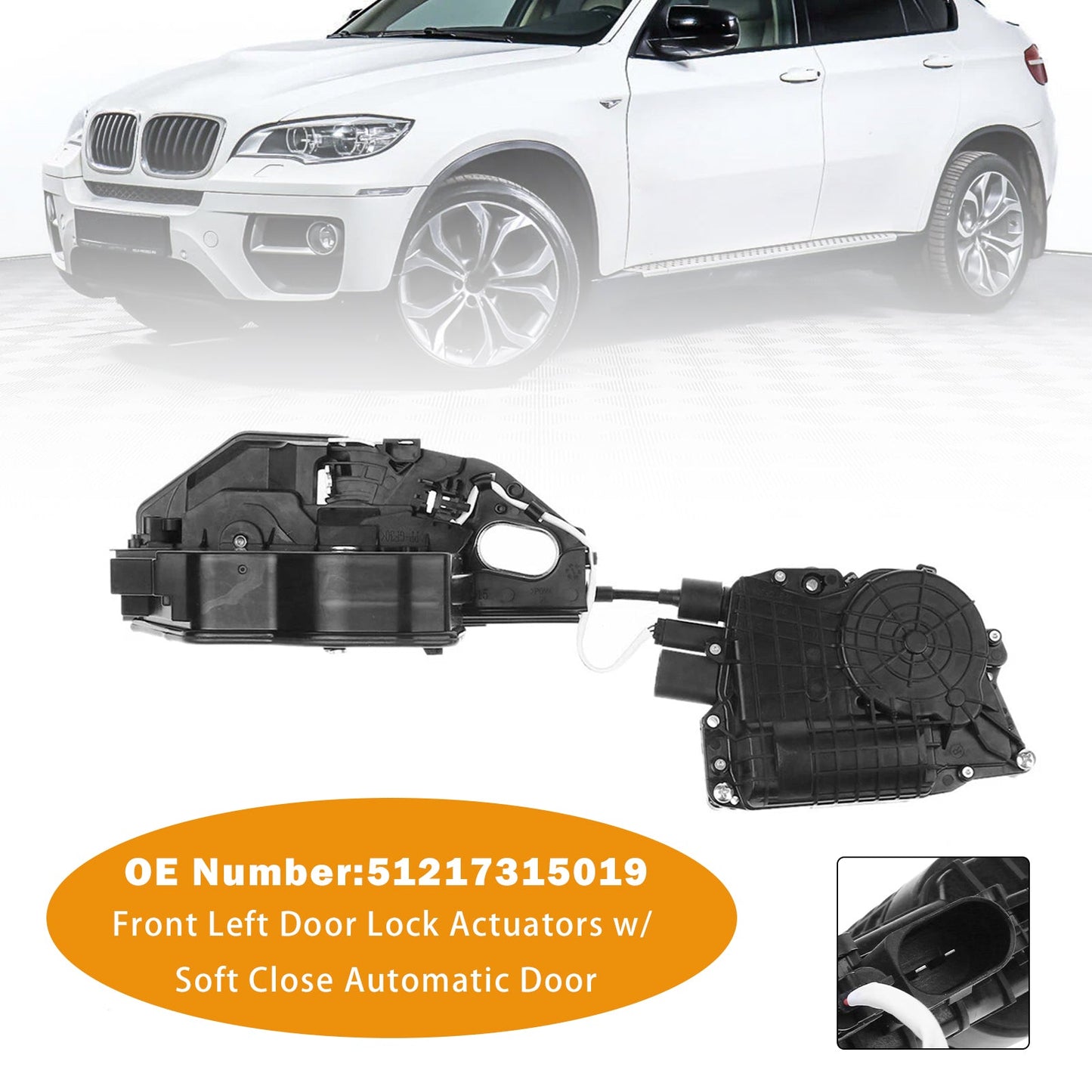 Attuatori serratura porta anteriore sinistra 51217315019 per BMW X5 E70 07-12 X6 E71 08-14