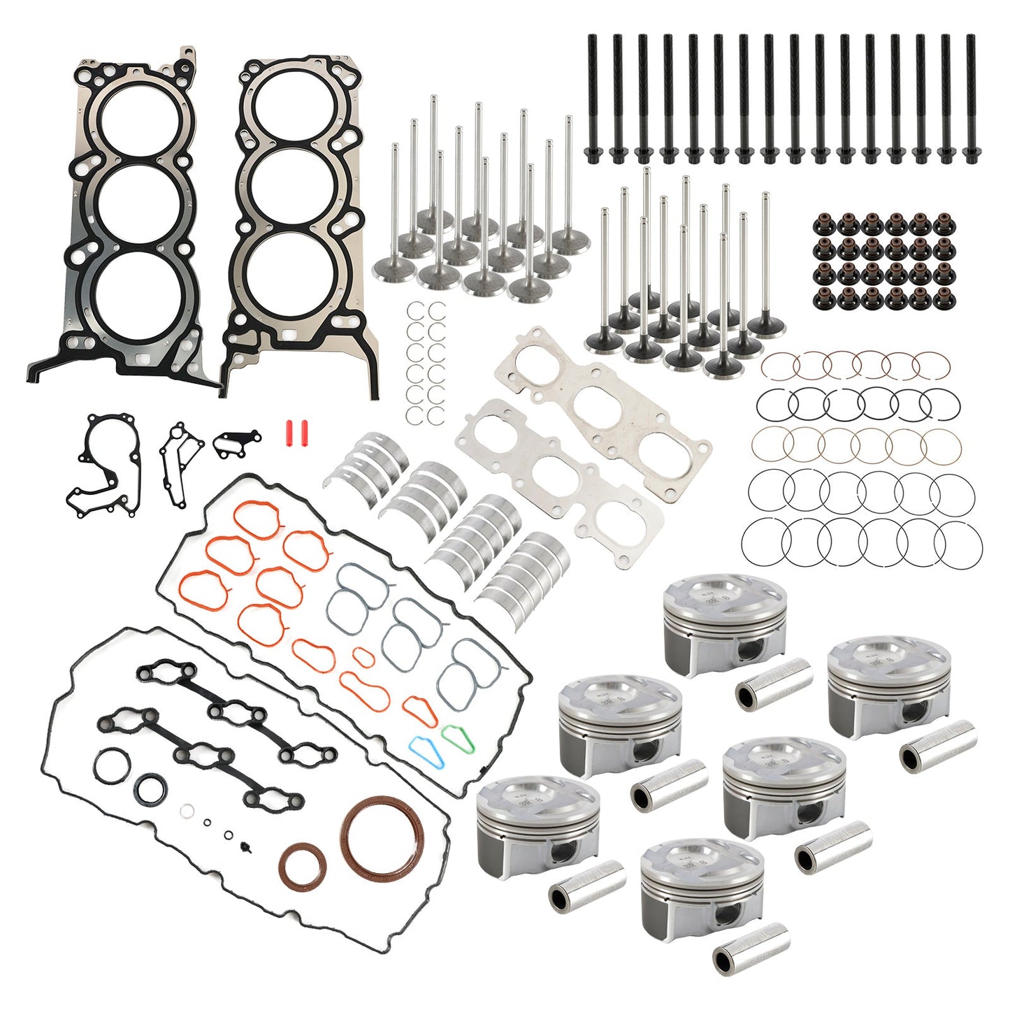 Kit di revisione pistoni guarnizioni cuscinetti motore G6DH 3.3L per Hyundai Kia Sorento